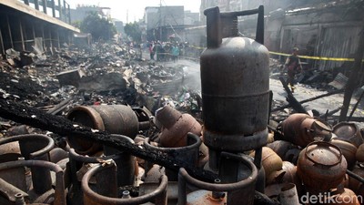 Potret Pasar Timbul Barat Tomang yang Ludes Terbakar