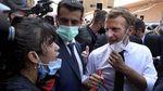 Presiden Prancis Kunjungi Lokasi Ledakan di Lebanon