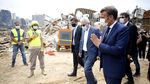 Presiden Prancis Kunjungi Lokasi Ledakan di Lebanon