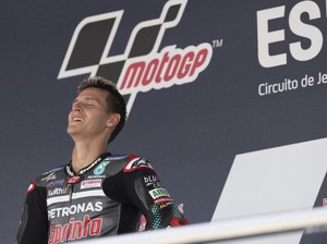 Hasil MotoGP Catalunya 2020: Quartararo Menang, Dovi dan Rossi Jatuh