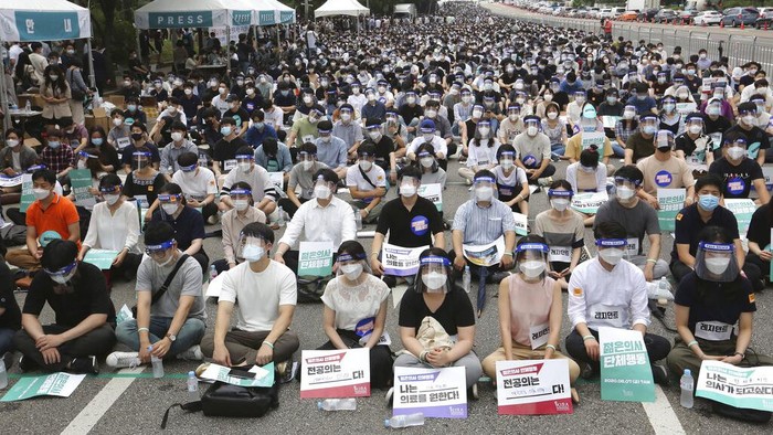 Ribuan Dokter Korsel Demo Di Tengah Pandemi Ada Apa
