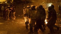 Demo terjadi 3 hari usai ledakan di pelabuhan Beirut pada Rabu (6/8).