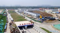 Sedangkan tingkat yang lebih rendah dicadangkan untuk jalur transit kereta api, cerobong asap, dan saluran keluar. Foto: Dok. Xinhua/Wang Kai