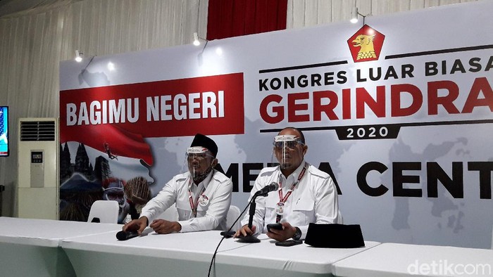 KLB Gerindra di Hambalang, Bogor.