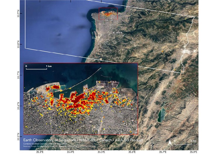 ledakan lebanon NASA