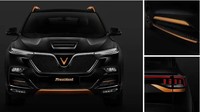 Untuk saat ini, tidak ada tampilan interior VinFast President. Tapi, VinFast mengatakan akan membawa banyak material mewah di interior seperti lapisan suede hingga serat karbon agar sesuai dengan kesan sporty SUV tersebut. Foto: Pool (Paultan)