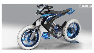 Intip Motor Konsep Yamaha yang Bertenaga Air, Punya Desain Super Moto