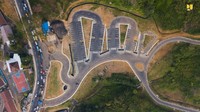 Rest area ini akan dilengkapi dengan sejumlah fasilitas untuk memberikan kenyamanan bagi pengendara seperti 3 lokasi area parkir dengan total luas 1,774 m2 untuk menampung sekitar 500 mobil, Masjid seluas 576 m2, plaza pandang seluas 572,27 m2, meeting point, taman atau ruang terbuka hijau, dan amphitheater. Foto: Dok. Istimewa/Kementerian PUPR