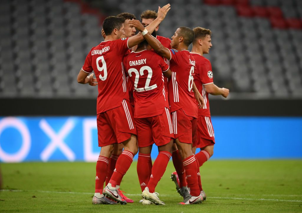 Bayern Munich vs Chelsea MUNICH, GERMANY - AUGUST 08: Ivan Perisic of Bayern Munich celebrates after he scores his sides second goal during the UEFA Champions League round of 16 second leg match between FC Bayern Muenchen and Chelsea FC at Allianz Arena on August 08, 2020 in Munich, Germany. (Photo by Matthias Hangst/Getty Images)