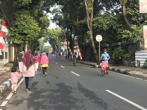 Meski Ada Larangan, Masih Banyak Anak Kecil Ikut CFD di Cipete Raya Jaksel