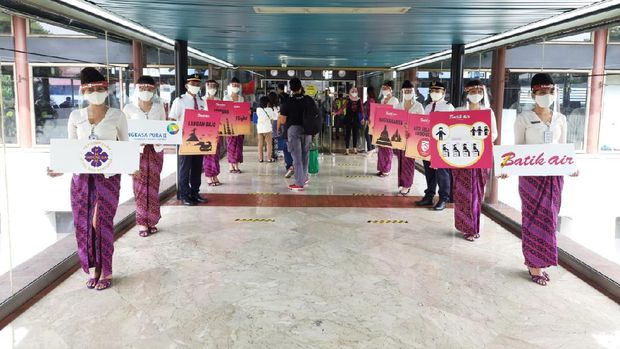 Indonesia National Air Carriers Association (INACA) saat launching kampanye safe travel.