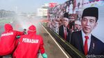 Jelang Pidato Kenegaraan, Gedung DPR Disemprot Disinfektan