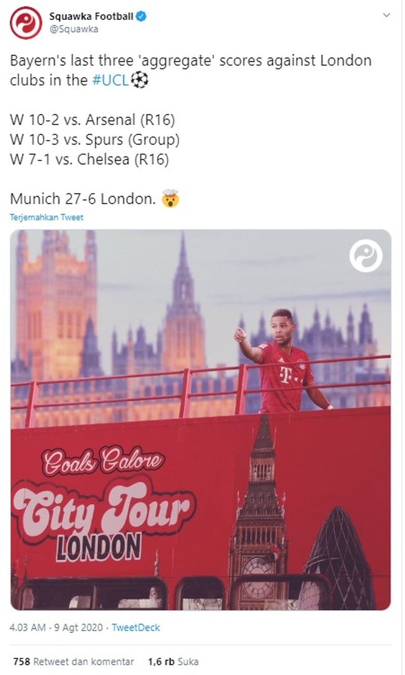 Meme Bayern Munich Bantai Chelsea di Liga Champions