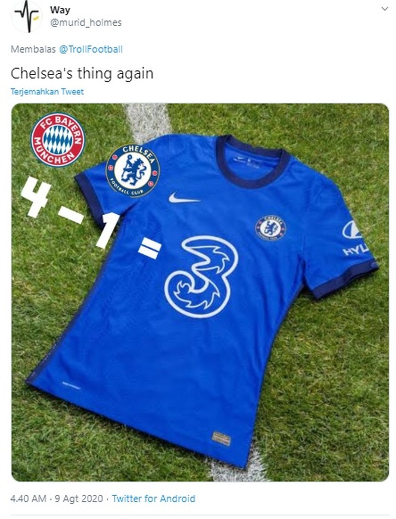 Meme Bayern Munich Bantai Chelsea di Liga Champions