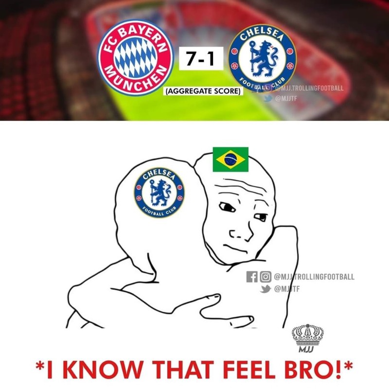 Meme Bayern Munich Bantai Chelsea di Liga Champions