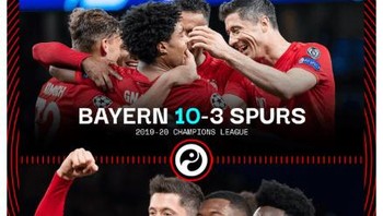 Bayern Munich ini memang perkasa bagi dua tim London. Setelah menggunduli Tottenham Hotspur 10-3, kini giliran Chelsea dengan skor agregat 7-1. Foto: Istimewa