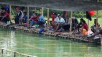 Potret Para Pemancing Abaikan Protokol Kesehatan