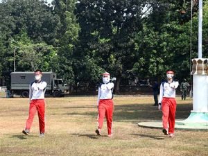 Paskibraka Istana Merdeka Diminta Tes Swab Sebelum Balik ke Daerah