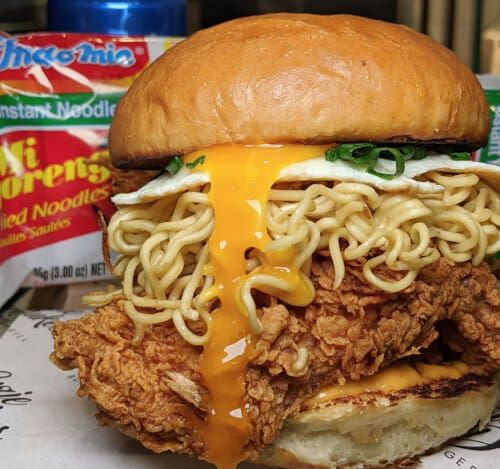 Burger Indomie goreng