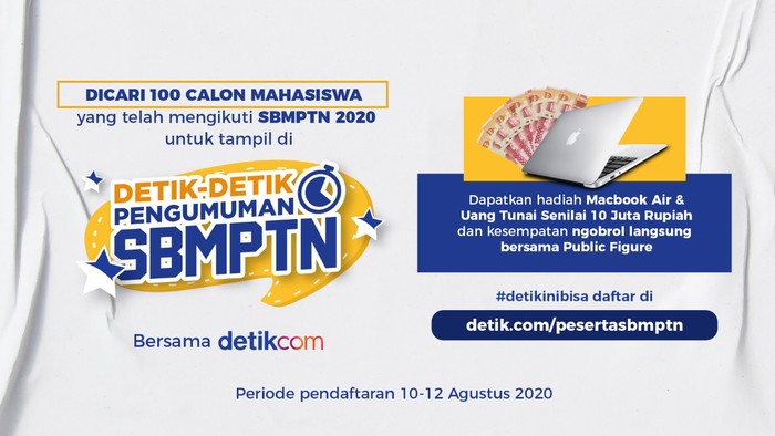Detik-detik Pengumumkan SBMPTN 2020 (detikcom)