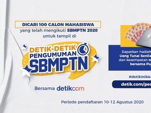 Dicari! 100 Calon Mahasiswa Peserta SBMPTN 2020 untuk Tampil di detikcom!