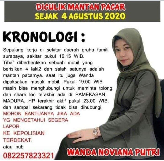 diculik mantan