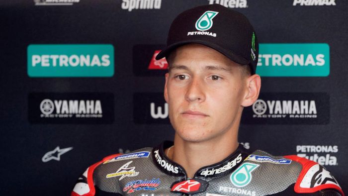 Fabio Quartararo BRNO, CZECH REPUBLIC - AUGUST 07: Fabio Quartararo of France and Petronas Yamaha SRT prepares to start in box during the MotoGP Of Czech Republic - Free Practice at Brno Circuit on August 07, 2020 in Brno, Czech Republic. (Photo by Mirco Lazzari gp/Getty Images)
