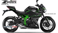 Lanjut ke desain Z25R versi kedua, mengambil inspirasi dari model Kawasaki Z250 yang sudah dipasarkan sebelumnya. Model ini punya ciri khas konsep half fairing yang dulu ada di Z250 versi lama. Shroud yang dibuat pada desain versi pertama, JSD gabungkan dengan half-fairing model Z250, yang memanjang ke bawah sampai ke bagian engine cover. Konsep ini membuat tampilan motor terlihat lebih padat karena hampir semua bagian tertutupi oleh cover tapi disisi lain konsep naked-bike nya menjadi sedikit berkurang, tulis penjelasan Julak Sendi Design. Foto: Julak Sendie Design
