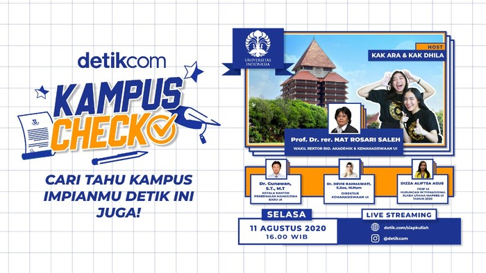 Kampus Check, Siap Kuliah, edisi UI. (detikcom)
