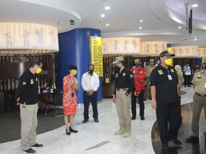 Kemnaker Cek Protokol Kesehatan Kantor Perbankan di Grand Indonesia