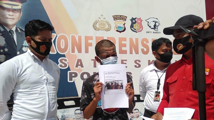 Pengamen jalanan di Gowa, Sulsel, Zainal (24) ditangkap polisi akibat mem-posting polisi pun saya makan (dok. Istimewa).