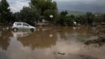 Foto Kerusakan Akibat Banjir Bandang di Pulau Evia Yunani