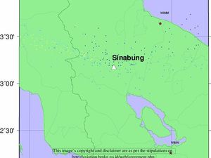 Simulasi BMKG: Abu Vulkanik Sinabung Capai Bandara Kualanamu Malam Ini