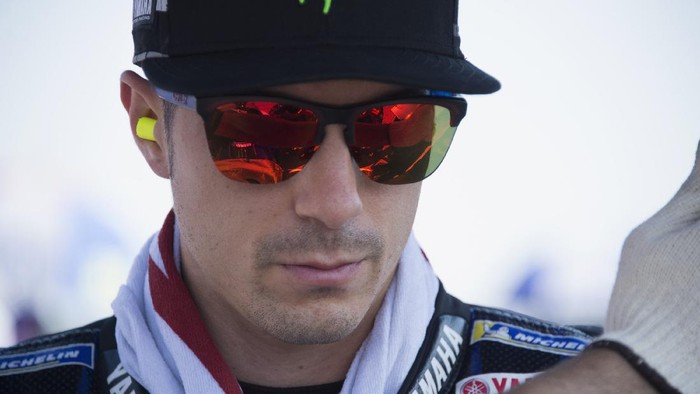 BRNO, CZECH REPUBLIC - AUGUST 09: Maverick Vinales of Spain and Monster Energy Yamaha MotoGP Team  prepares to start on the grid during the MotoGP race during the MotoGP Of Czech Republic at Brno Circuit on August 09, 2020 in Brno, Czech Republic. (Photo by Mirco Lazzari gp/Getty Images)