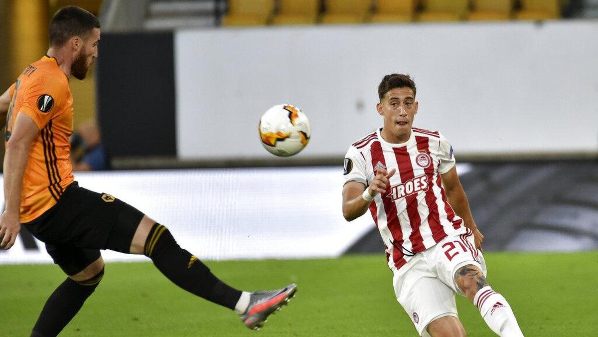Kostas Tsimikas sudah lama diincar manajer Liverpool Juergen Klopp (AP/Rui Vieira)