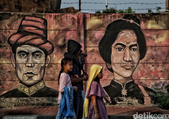 Mural Bertemakan Pahlawan Nasional Sambut HUT RI