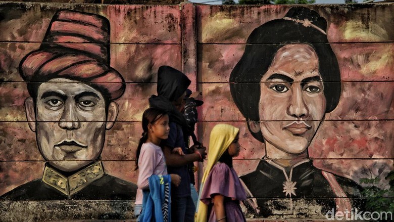 Mural Bertemakan Pahlawan Nasional Sambut HUT RI