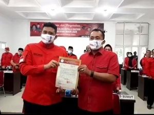 PDIP Resmi Usung Mantu Jokowi dan Ponakan Prabowo di Pilkada Medan-Tangsel