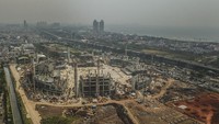 Progres pembangunan stadion berkapasitas 80 ribu penonton tersebut telah mencapai 25,3% 