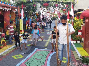 Di Surabaya, Ada Kampung Wuhan Ikut Peringati HUT ke-75 RI