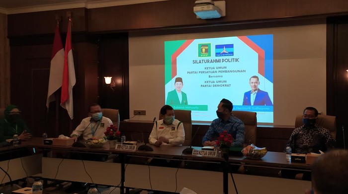 AHY berkunjung ke kantor DPP PPP.