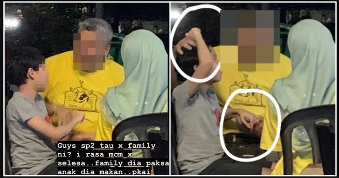 orangtua paksa anak makan