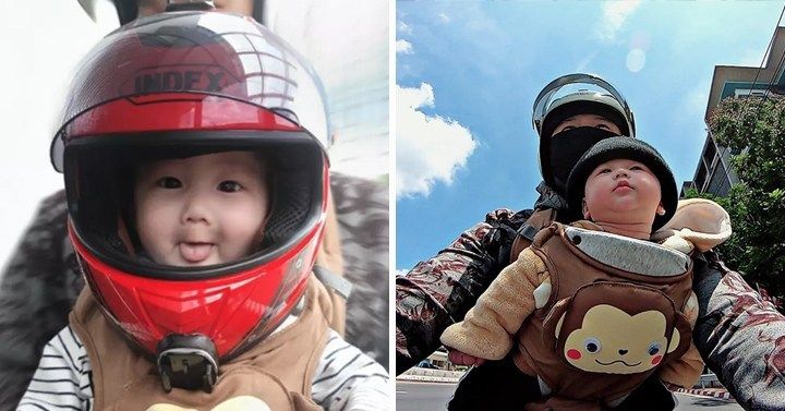Pengantar Makanan yang Bawa Anaknya