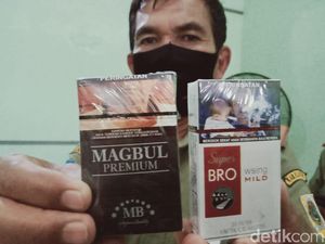 Ratusan Bungkus Rokok Ilegal Bermerek Lucu Disita di Klaten