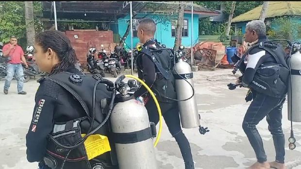 Basarnas hentikan pencarian penyelam asal AS yang tenggelam di perairan Amahusu, Kota Ambon (dok. istimewa)