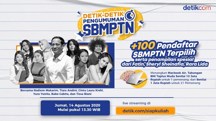 detik-detik Pengumuman SBMPTN 2020 (detikcom)