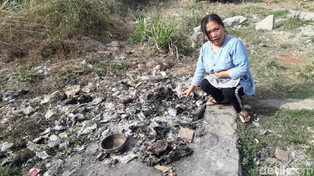 Lokasi Jasad Bayi Terbakar