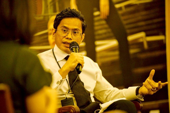Semangat Baru Layanan BTN Direktur Utama PT Bank Tabungan Negara (Persero) Tbk. Pahala N. Mansury memaparkan materi dalam Virtual Media Briefing di Jakarta, Kamis (13/8).