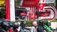 Meski ditengah pandemi corona semarak warna merah putih nampak terlihat dimana-mana.