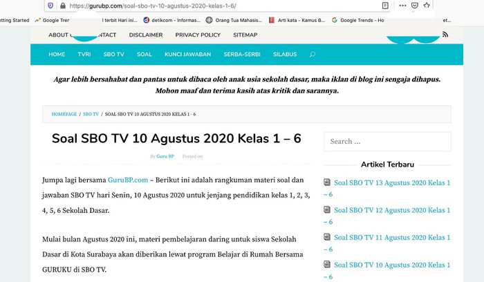 situs belajar daring